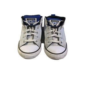 Converse All Star Junior Shoes Size 3 Gray Fabric Lace Up Sneakers Sport Closed